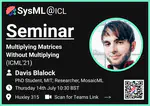 Seminar #1 - Davis Blalock - MADDNESS (ICML'21)